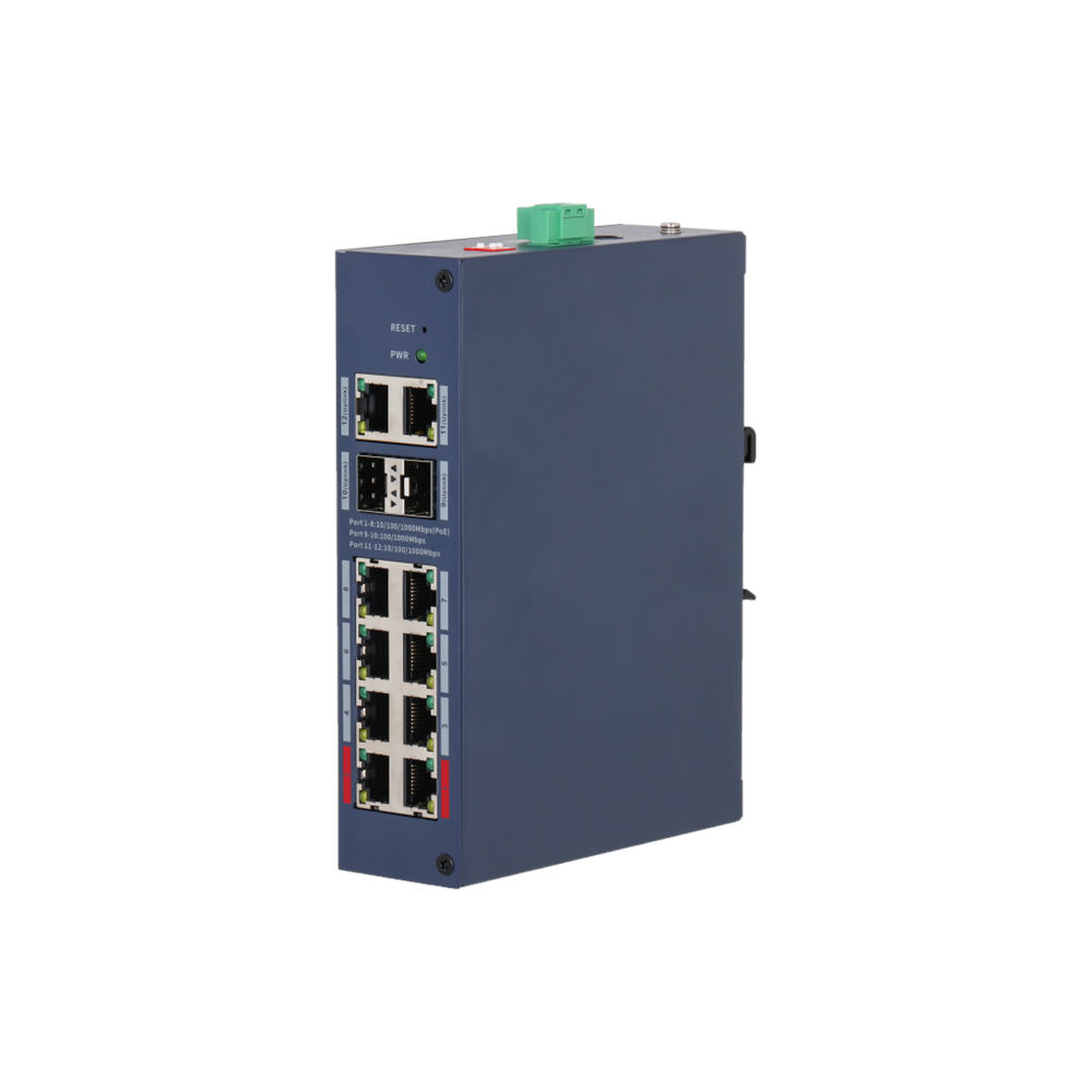 DAHUA CHS4212-8GT-110, 8 Port, Gigabit, PoE 110W, 2 Port Uplink, 2 Port SFP, Cloud Yönetilebilir, Switch