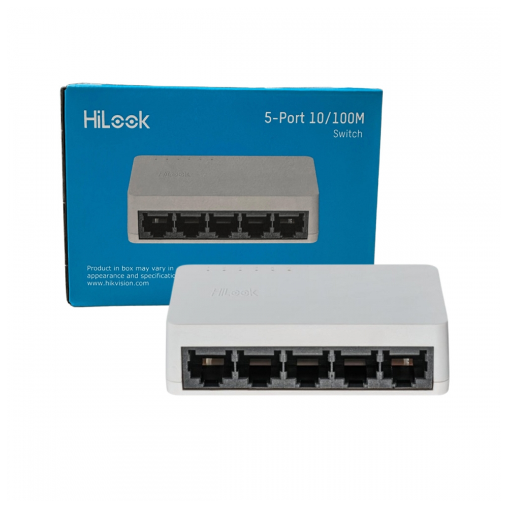 HILOOK NS-0105D, 5 Port, Megabit, Yönetilemez, Masaüstü Switch