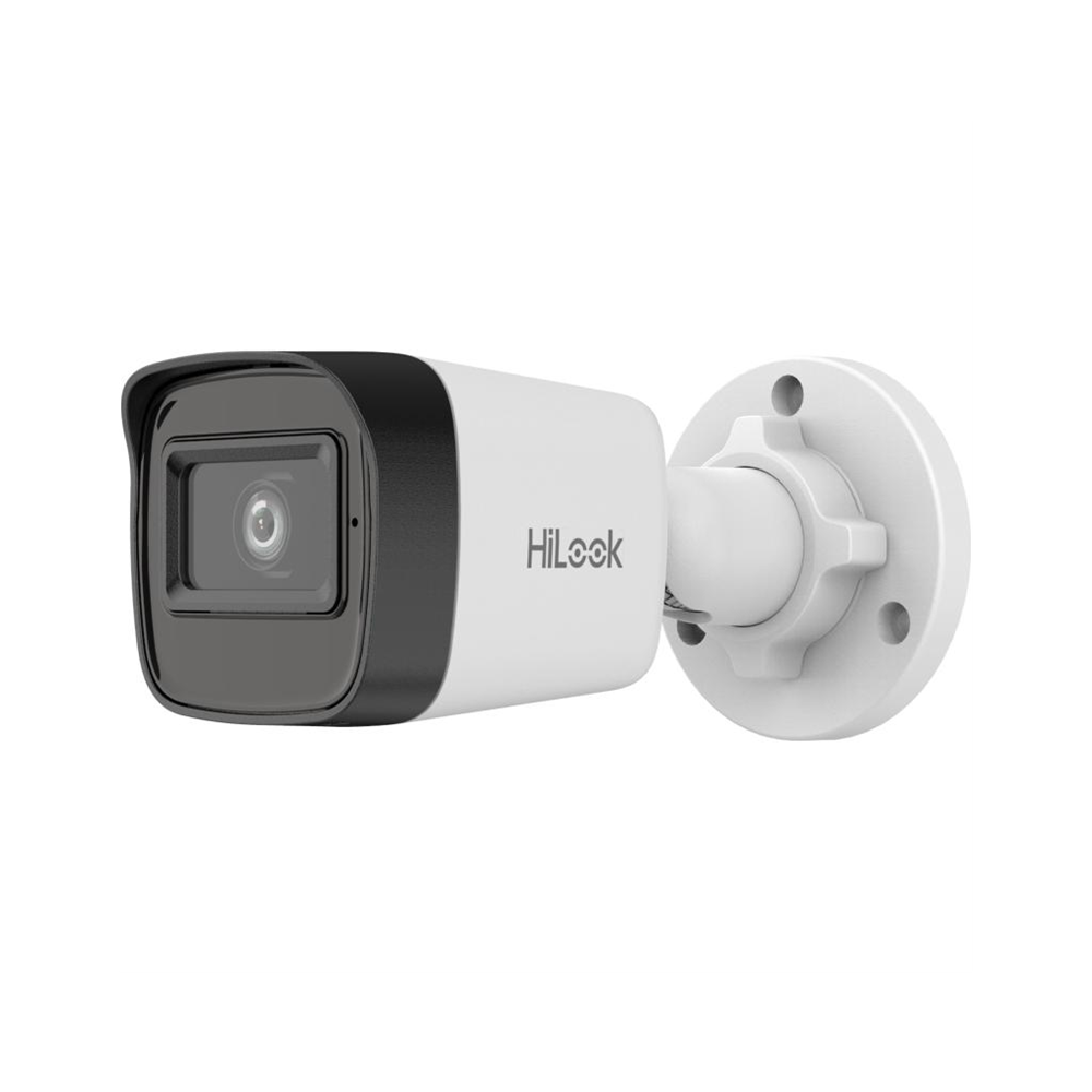HILOOK IPC-B121HE-UC, 2Mpix, 2.8mm Lens, H265+, 20Mt Gece Görüşü, PoE, Dahili Mikrofon, Bullet, IP Kamera