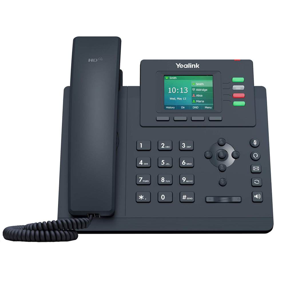 YEALINK SIP-T33G, Masaüstü, Kablolu IP TELEFON, Siyah, 2.4" Renkli Ekran, 2xGigaBit Ethernet Portu, PoE Destekli