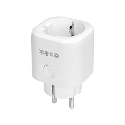 S-LINK SL-14, 1 Soket, Akım Korumalı Priz, 16A, WiFi 2.4Ghz, Bluetooth, TUYA Yazılım Destekli, internet üzerinden Yönetilebilir