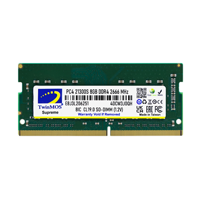 TwinMOS MDD48GB2666N, 8GB, DDR4, 2666MHz, 1.2V Notebook Ram