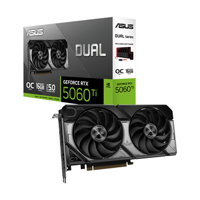 ASUS DUAL-RTX5060TI-O16G, 16Gb, 128Bit, GDDR7, 1xHDMI, 3xDP GAMING Ekran Kartı