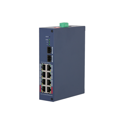 DAHUA CHS4210-8GT-110, 8 Port, Gigabit, PoE 110W, 2 Port Uplink, 2 Port SFP, Cloud Yönetilebilir, Switch