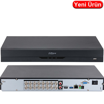 DAHUA XVR5216AN-5M-I3, 16 Kanal, 5Mpix H265+, 2 HDD, 5in1 DVR Cihazı