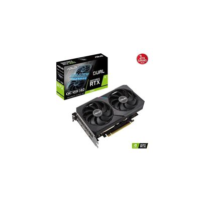 ASUS DUAL-RTX3060-O12G-V2, 12Gb, 192Bit, GDDR6, 192Bit, 1xHDMI, 3xDP GAMING Ekran Kartı