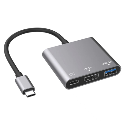 ENKADO EKD-TP43, Type-C To HDMI+PD+USB 3.0 Çevirici