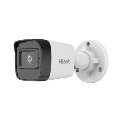 HILOOK IPC-B121HE-UC, 2Mpix, 2.8mm Lens, H265+, 20Mt Gece Görüşü, PoE, Dahili Mikrofon, Bullet, IP Kamera