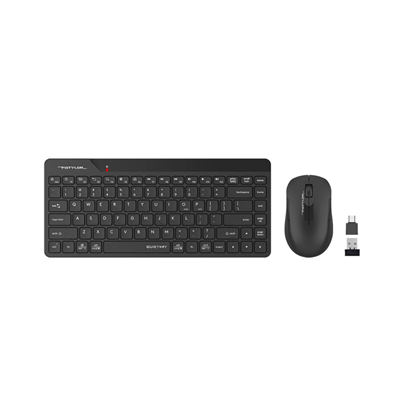 A4 TECH FG2200 AIR2 Siyah, FSTYLER, 2.4Ghz Mini Kablosuz, Türkçe Q, SESSİZ Klavye Mouse Set
