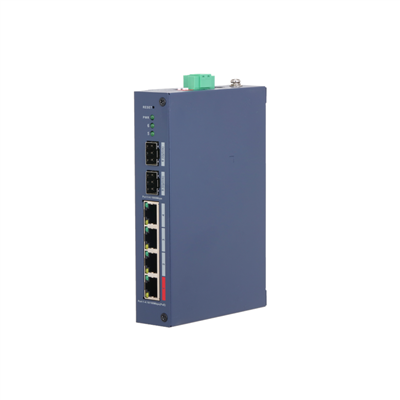 DAHUA CHS4206-4ET-90, 4 Port, Megabit, PoE 90W, 2 Port SFP, Cloud Yönetilebilir, Switch