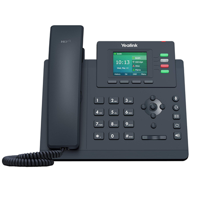 YEALINK SIP-T33G, Masaüstü, Kablolu IP TELEFON, Siyah, 2.4" Renkli Ekran, 2xGigaBit Ethernet Portu, PoE Destekli