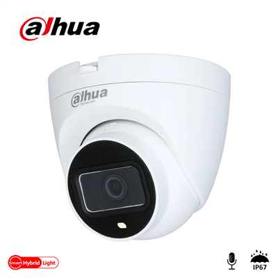 DAHUA IPC-HDW1431V-SA, 4Mpix, 2,8mm Lens, H265+, 30Mt Gece Görüşü,  Mikrofonlu, PoE Dome IP Kamera