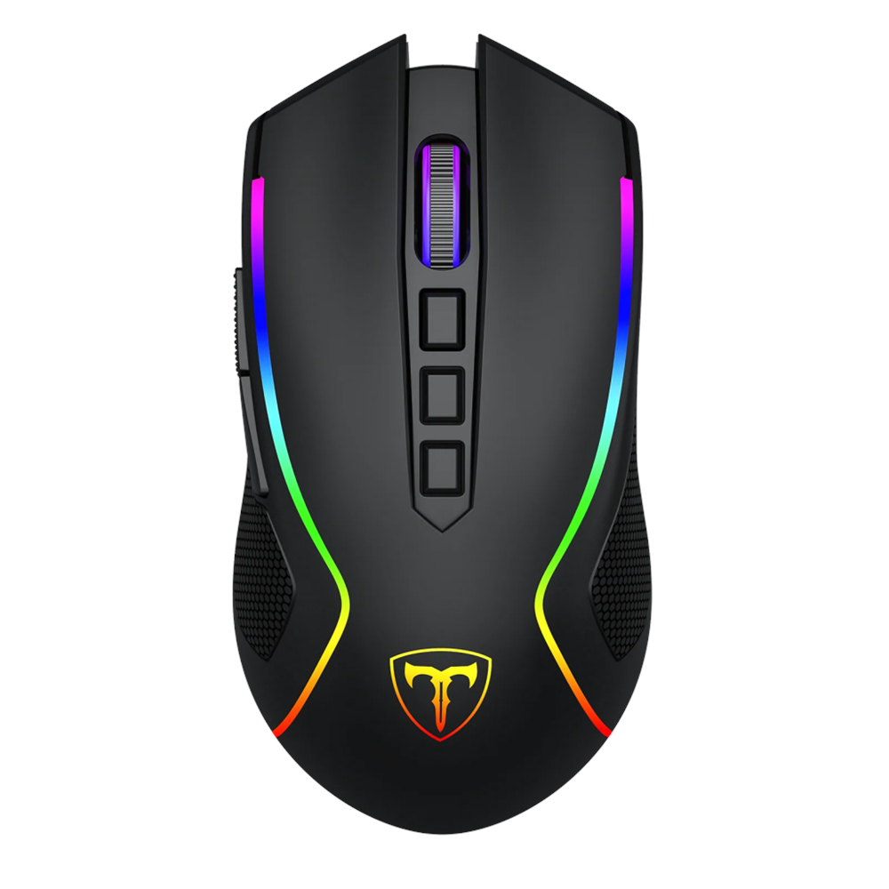 T-DAGGER T-TGM209-WL, Darkangel Wireless, Programlanabilir RGB Backlight, 8 Buton, USB Kablolu, WiFi 2.4Ghz, Bluetooth, 12.80DPI, Gaming Mouse