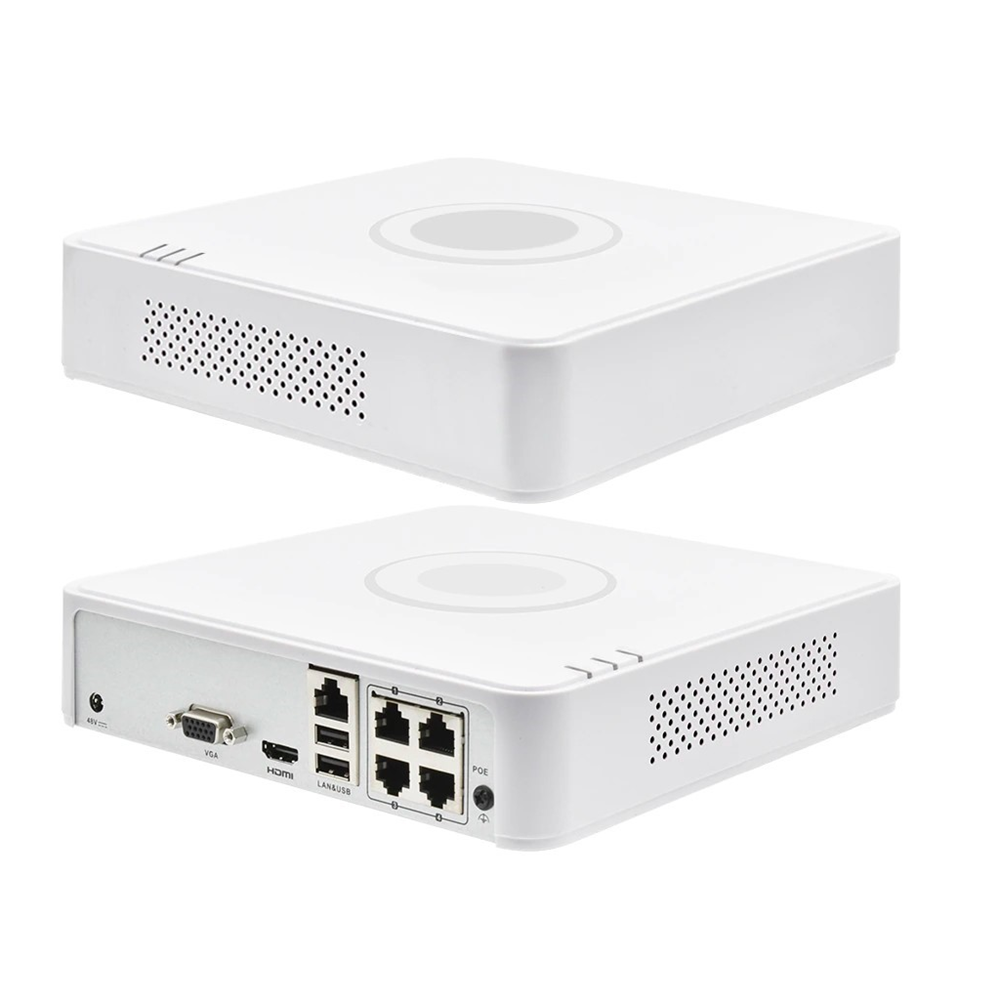 HIKVISION DS-7104NI-Q1/4P, 4Kanal PoE, 4Mpix, H265+, 1 HDD, UHD 1520P Kayıt, 40-60Mbps Bant Genişliği, NVR