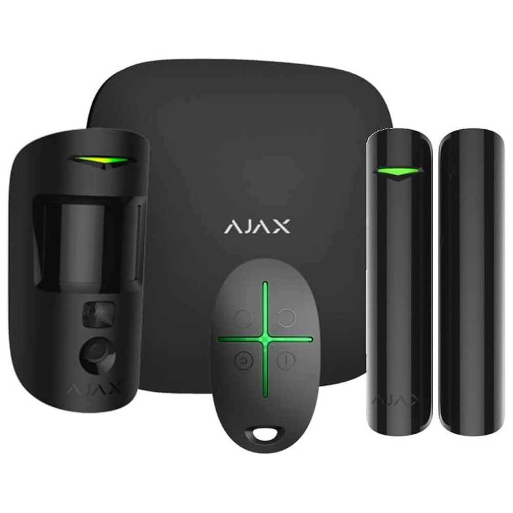 AJAX  StarterKit Cam, Kablosuz, Alarm Kiti, SİYAH