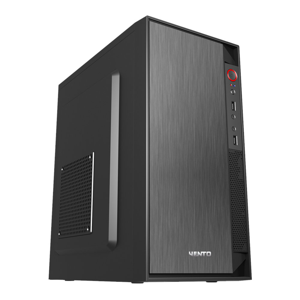 VENTO VS119S, 350W, Siyah, Micro ATX, Tower, Kurumsal, KASA