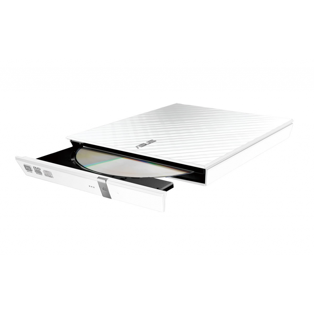 ASUS SDRW-08D2S-U Lite, Usb 2.0, External, Beyaz,  Slim, Optik Okuyucu/Yazıcı