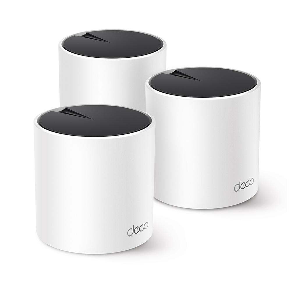 TP-LINK DECO-X55, AX3000, Üçlü Mesh, 3000Mbps, Dual Band, WiFi6, 3Port Gigabit Lan, 600m2 Çekim Alanı, Router, Geniş Alan İnternet Ağı Sağlayıcısı