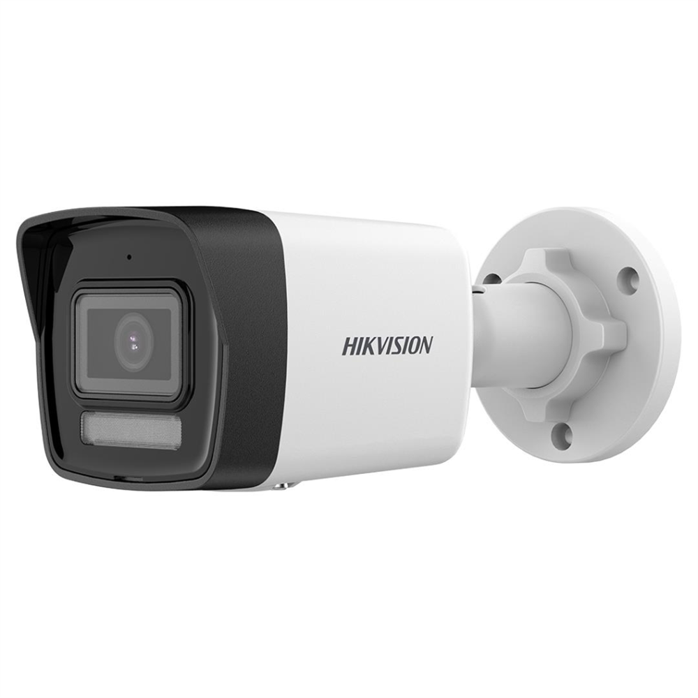 HIKVISION DS-2CD1043G2-LIUF 4Mpix, 2,8mm Lens,  H265+, 30Mt Gece Görüşü, Hybrid Light, SD Kart,Dahili Mikrofon, PoE, Bullet IP Kamera