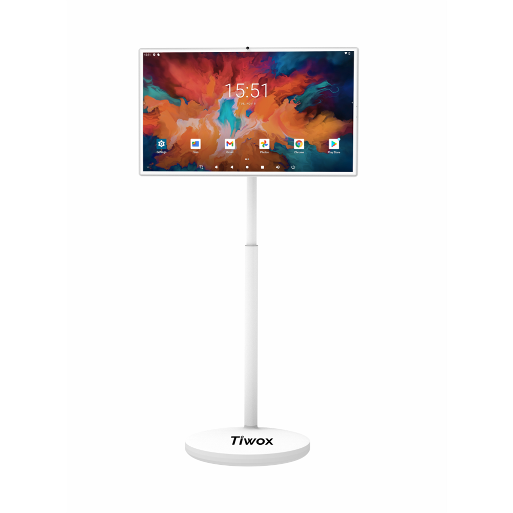 TIWOX KSK-3200, 32" Full HD, HDMI, USB, 8Mp  Kamera, Wi-Fi, Dokunmatik, 8Gb Ram, 128Gb Depolama, Hareketli, Kumandalı, 15000mah Bataryalı, Bluetooth, Android 13, Ayaklı, Taşınabilir LED Monitör